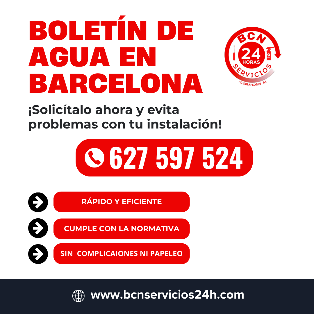 BOLETIN DE AGUA BARCELONA