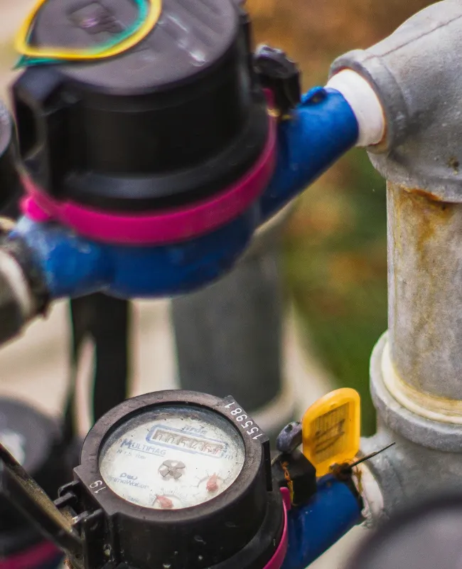 Fuga de agua entre el contador y la llave de paso (1)