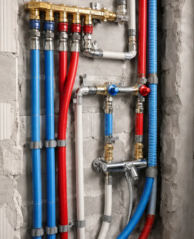 instalacion de tuberias de agua en obra