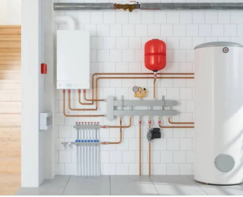 sistema de calefacción agua caliente